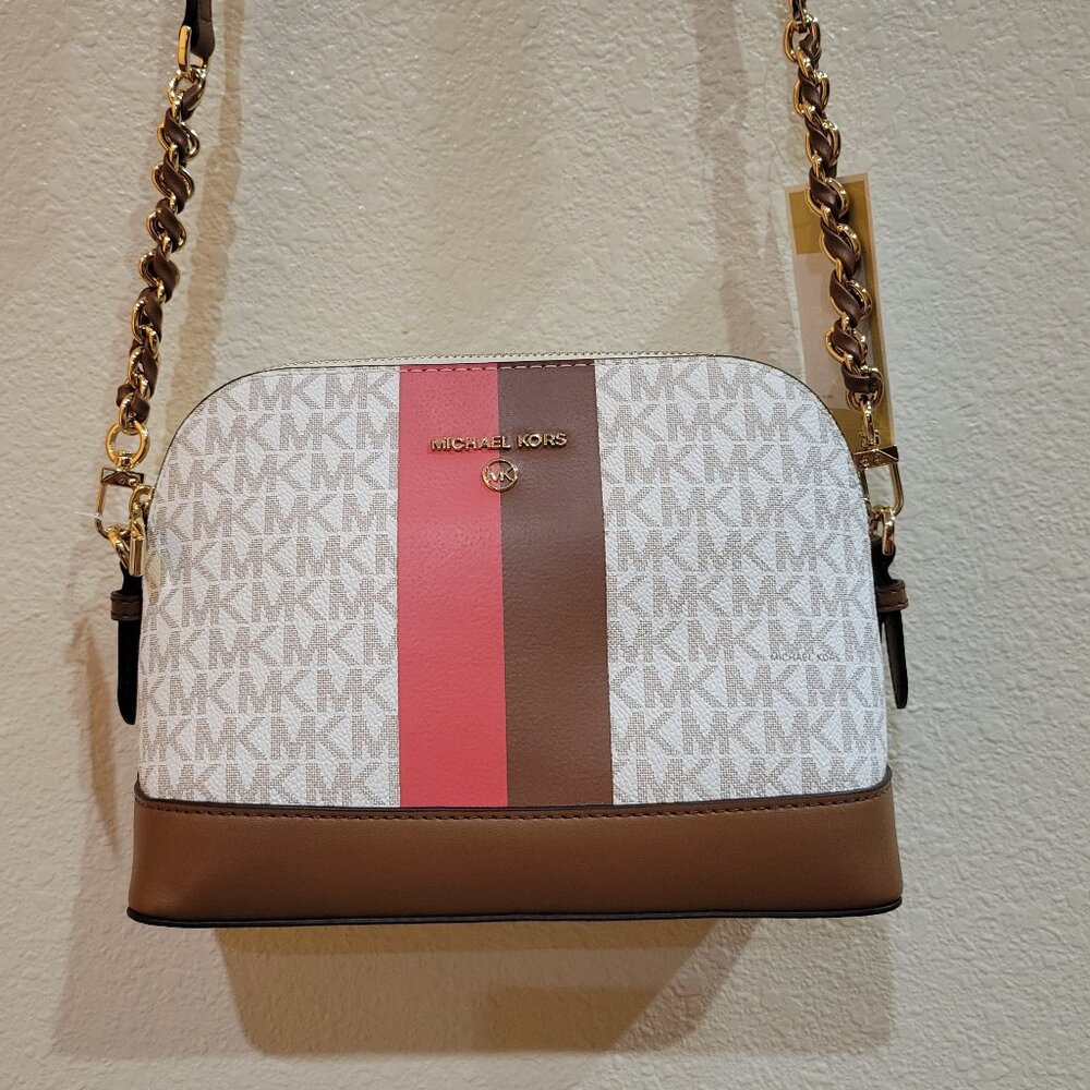 NWT Michael Kors Dome Crossbody Dahlia Multi